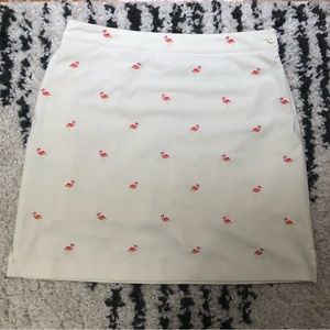 EP Pro Golf Skort with Embroidered Flamingos